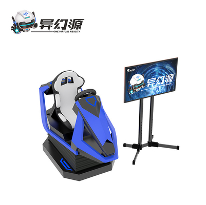 9D VR Racing Simulator تعمل بالعملة المعدنية 42 LCD Bigscreen Cinema VR