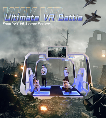 9D VR Shooting Simulator Oculus 4 لاعبين آلة لعبة الواقع الافتراضي