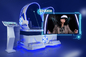 تعمل بالعملة المعدنية 9D VR Simulator Double Egg Chair 3 DOF مع لوحة 21 بوصة