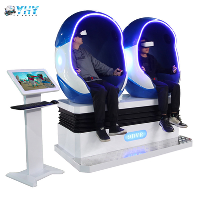 آلة أركيد 9D VR Roller Coaster Egg Chair Shooting Cartoon Games Simulator