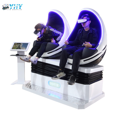 ألعاب داخلية 360 درجة محاكي 9d Vr Egg Chair Cinema 3 Dof Double Seats