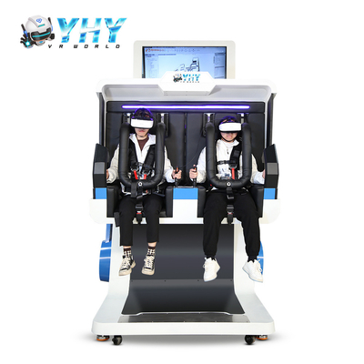 220V Amusement Park 9D Rotating VR 360 Simulator مع 2 لاعبين
