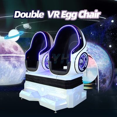 9d Egg Vr Cinema 2 مقعد منصة الواقع الافتراضي محاكي مركز تسوق 360 Vr Egg Chair
