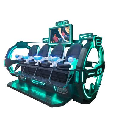 لعبة اطلاق النار متعددة اللاعبين داخل 9D VR Cinema Chair 4-Seat VR Theme Park لمراكز التسوق