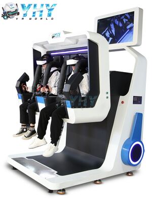 VR Roller Coaster for Two player with 10 inch Touch Screen Emergency Button Thrilling Flight Game Machine 