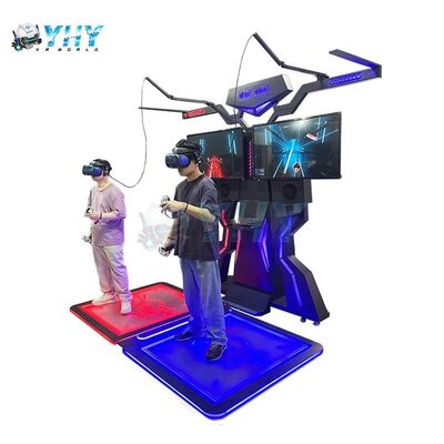 VR Shoot Shooter Gun Simulator 9d الواقع الافتراضي Arena 2 اللاعبين فاكهة نينجا الموسيقى الرقص الثورة آلة اللعب