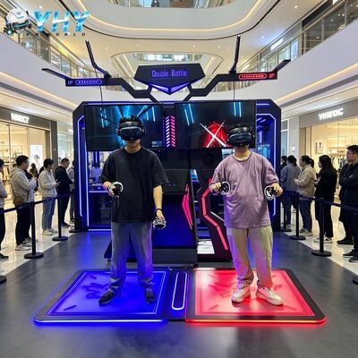 اليد الذهبية 9D VR محاكي تفاعلي منصة واقفة للاعبين 2 داخلي / خارجي متين / بلاستيكي HTC Vive