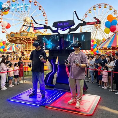 محاكي الواقع الافتراضي في الهواء الطلق لعابين منزل وتعليمي VR Walker Arcade Treadmill Machine