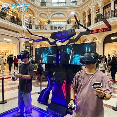 Vr Two Versus Console لعبة متعددة اللاعبين على الإنترنت الرماية الكبيرة الرعد الميدان المتحف المختبر المظلم المعدات