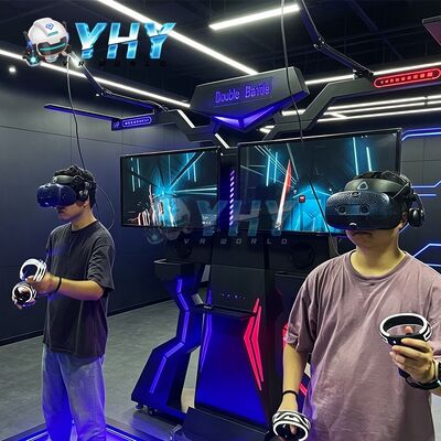 2 لاعبين VR Walker Arcade Treadmill Machine VR Walking Simulator الواقع الافتراضي منصة المشي الاستخدام المنزلي في الهواء الطلق / الداخلي