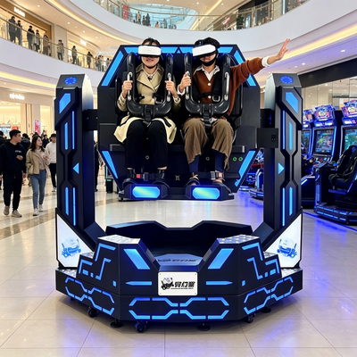 Commercial 2 Seats 1080 Motion Platform VR Roller Coaster Simulator with Immersive Sync Motion Wind Effect