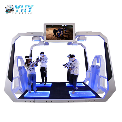 42 '' شاشة داخلية VR Shooting Simulator 4 لاعبين يقفون ألعاب معركة افتراضية
