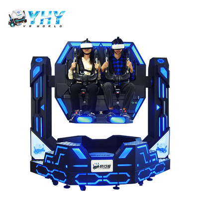 مقعدين 9D VR Simulator 8.0KW مع لعبة Roller Coaster VR Simulation