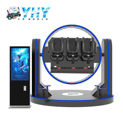 3 لاعبين VR Theme Parks 1080 درجة Ultimate Rotation VR Seat Simulator