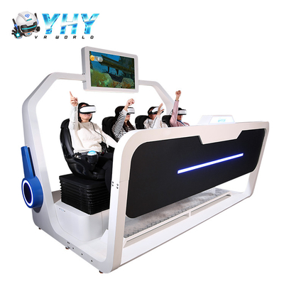 4 مقاعد التفاعلية VR Shooting Simulator Chair Machine 9D Movie Theatre VR Project