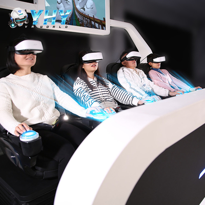 400kgs تحميل لعبة VR Simulator 9d Cinema Chair 4 مقاعد للمنتزه