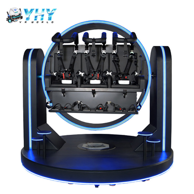 3 مقاعد Roller Coaster VR 360 Simulator 9D Virtual Reaity Game Machine