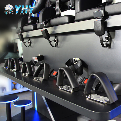 220V Game VR Simulator Patent Roller Coaster 3 مقاعد مجموعة ألعاب الواقع الافتراضي