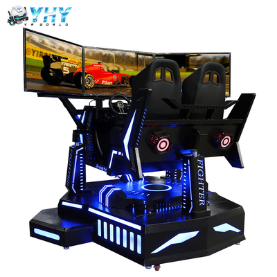 3 شاشة VR Racing Simulator 2 مقاعد لتعليم قيادة السيارات 220 فولت