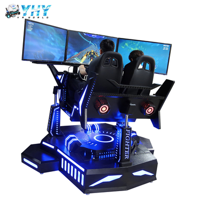2 لاعبين لعبة آلة 3 Screen Racing Simulator 3 DOf VR Motion Chair