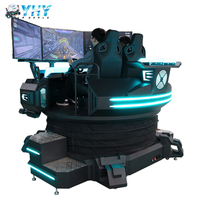 2 مقاعد 3 Dof 9D الواقع الافتراضي سباقات محاكاة VR لتعليم قيادة السيارات آلة لعبة