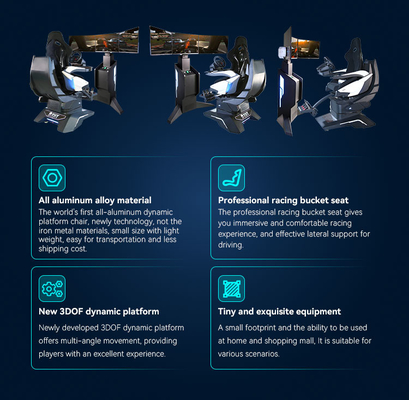 YHY Ultimate Racing All-Aluminum Alloy VR Racing Simulator لتجربة غامرة