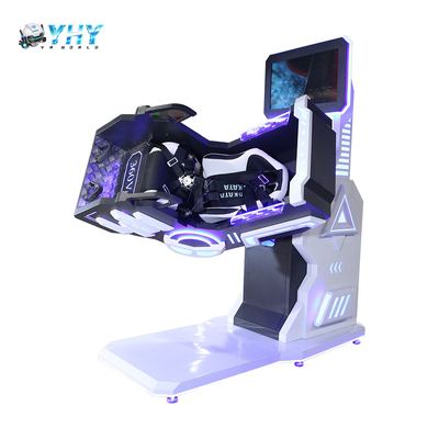 9D الواقع الافتراضي VR كرسي منتزه ترفيهي ركل إطلاق النار محاكي الحركة 360 درجة