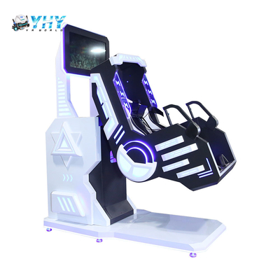9D الواقع الافتراضي VR كرسي منتزه ترفيهي ركل إطلاق النار محاكي الحركة 360 درجة