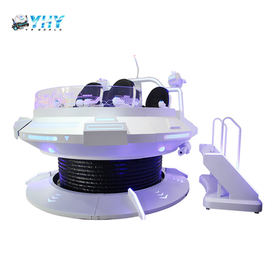 VR UFO 360 درجة دوران محاكي 9D سينما VR لـ 5 لاعبين