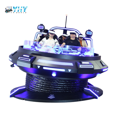 9D VR 360 جهاز ألعاب الأجسام الغريبة يدور كرسي الحركة إطلاق النار محاكاة الواقع الافتراضي