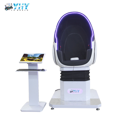 كرسي بيضة الواقع الافتراضي سينما 9D مع 200 لعبة مقعد واحد آلة ألعاب ترفيهية للواقع الافتراضي