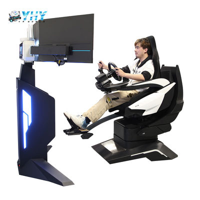 9D VR منتزه ترفيه داخلي F1 محاكي 3 شاشة سيارة سباق القيادة للبيع