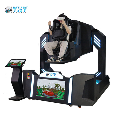 9D VR أفعوانية 360 720 درجة محاكاة دوران الواقع الافتراضي رحلة كرسي واحد مدينة ملاهي