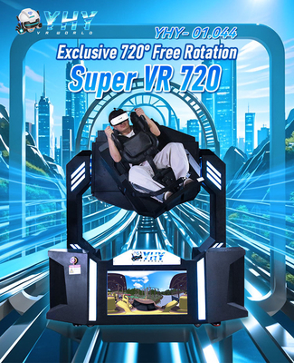 YHY VR 360 محاكي الواقع الافتراضي 720 درجة الدرجة التزلج واحد مقعد 9d السينما محاكاة آلة في مركز العاب