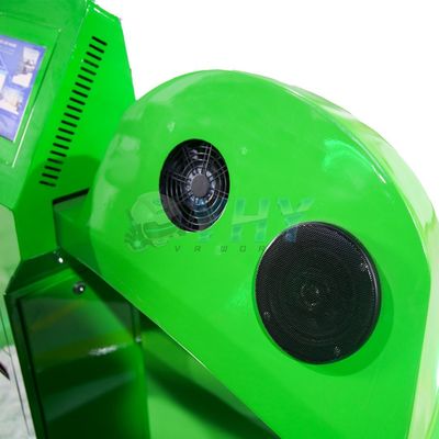 محاكي الواقع الافتراضي بمقعدين من الألياف الزجاجية، مناسب للحدائق الرياضية والمطارات، محاكي سينما الواقع الافتراضي