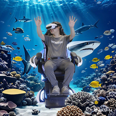 محاكي حركة تجربة الطيران الواقع الافتراضي 9D مع كرسي واحد مقعد 360 درجة