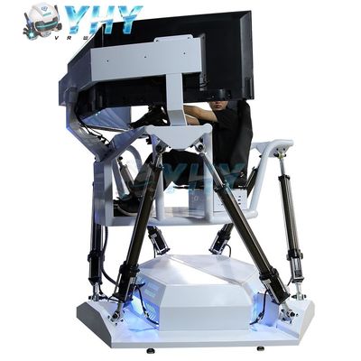 VR Racing Game Machine 6 DOF Platfrom Race Car With 3 Screens Driving Simulator 42 inch Sreen Electric Equipment 