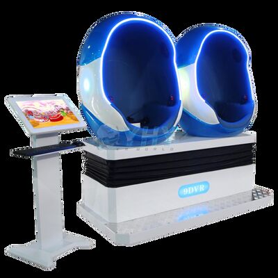 2 لاعبين كرسي وستر الواقع الافتراضي سينما 9d vr بيض 3dof جلدية مقاعد ألعاب محاكي آلة