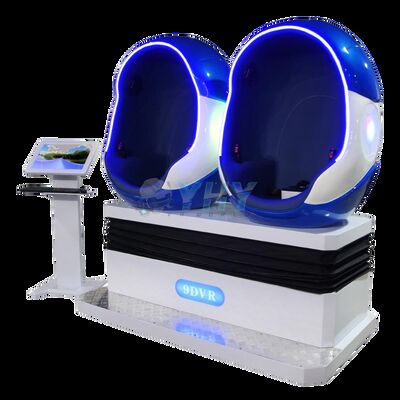 بيع بالجملة 9d VR Chair Cinema 2 Seats Virtual Reality Games VR Theme Park Rides 9d Cinema VR Egg Cinema ألعاب الواقع الافتراضي