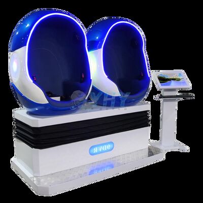 سهولة التشغيل 2 مقعد 9d Vr سينما شكل بيضة 9d سينما كرسي الواقع الافتراضي للحديقة الترفيه