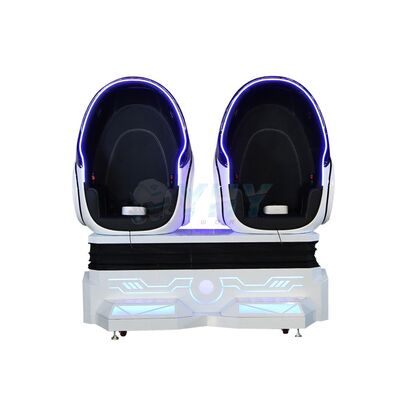 9d Egg Vr Cinema 2 مقعد منصة الواقع الافتراضي محاكي مركز تسوق 360 Vr Egg Chair