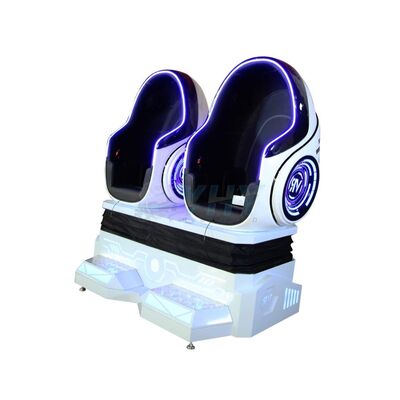 مصنع قوانغتشو VR معدات منتزه ترفيه 9D VR 2 مقعد كرسيه بيض آلة لعب
