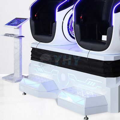 محاكي كرسي البيض الافتراضي 9D جهاز ألعاب تفاعلي 360 درجة معدات ألعاب VR لشخصين