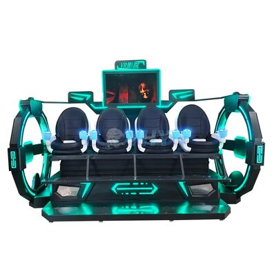 حديقة المواضيع الداخلية 4 مقاعد 9D VR Cinema Simulator 5D 7D 9D Cinema آلة لعبة الواقع الافتراضي