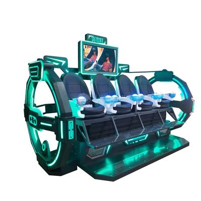 حديقة المواضيع الداخلية 4 مقاعد 9D VR Cinema Simulator 5D 7D 9D Cinema آلة لعبة الواقع الافتراضي