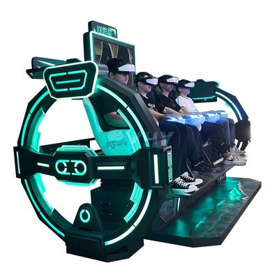 4-Player 9D VR Simulator Multiplayer Virtual Reality Cinema With Interactive Game