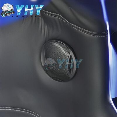 الواقع الافتراضي 9D سينما لعبة 3DOF محاكي منصة ديناميكية 2 مقعد VR كرسيه بيض آلة ملعب داخلي