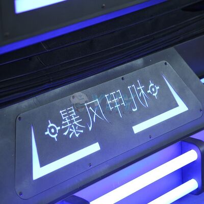 ميكا Warrior VR Cinema 9D 2 Player VR Cinema VR آلة لعب مع شكل إطلاق النار Gatling