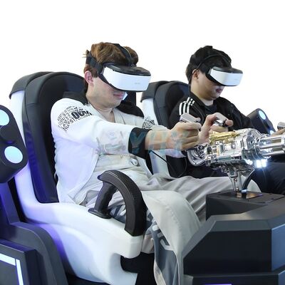 9D VR Cinema مقعدين كرسي الحركة ثلاثي الأبعاد محاكي الواقع الافتراضي محاكي اللعبة
