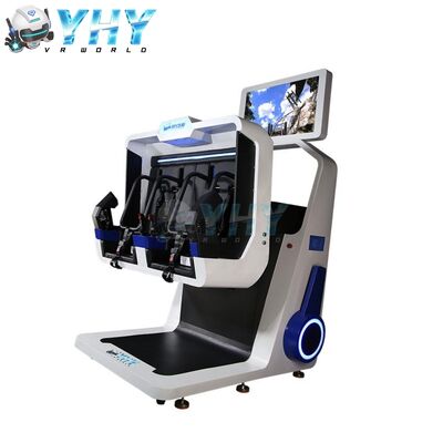 Virtual Reality 2 Players VR Shooting Flight 360 Rotation Roller Coaster Simulator 9D Chair Equipment